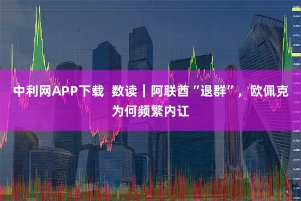 中利网APP下载  数读｜阿联酋“退群”，欧佩克为何频繁内讧